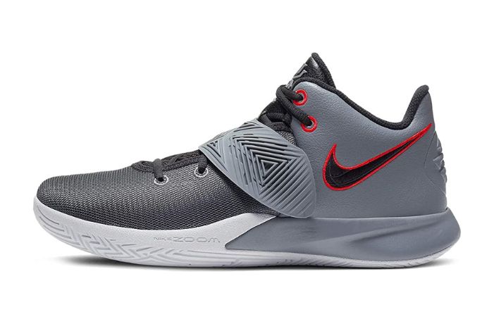 Nike Kyrie Flytrap III Mens Basketball Shoes (Cool Grey/Black-Bright Crimson-White, Numeric_7)
