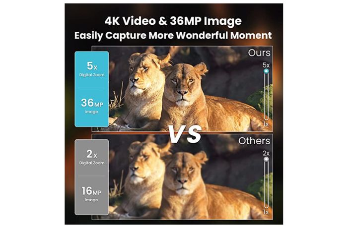4K FHD Video & 36 MP Picture