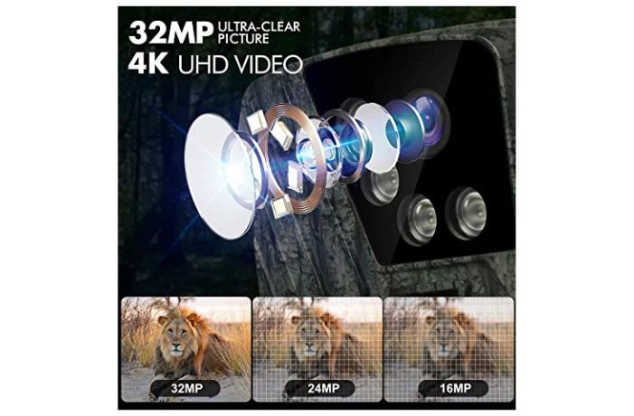 Trail Camera-32MP Image & 4K Video